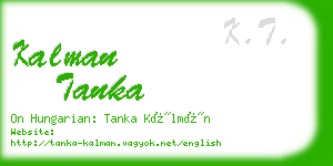 kalman tanka business card